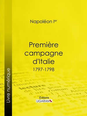 cover image of Première campagne d'Italie
